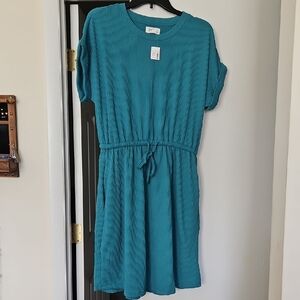 Maurices Turquoise Ribbed Knit Top